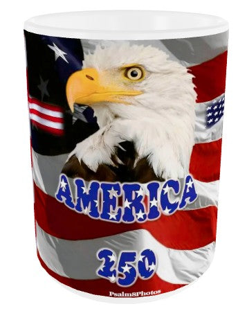 America Cross Coffee Cup EAGLE HEAD AMERICA 250