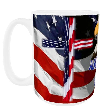 America Cross Coffee Cup EAGLE HEAD AMERICA 250
