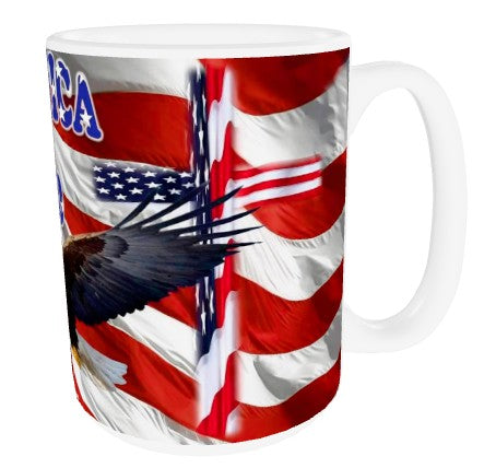 America Cross Coffee Cup SOARING EAGLE AMERICA 250